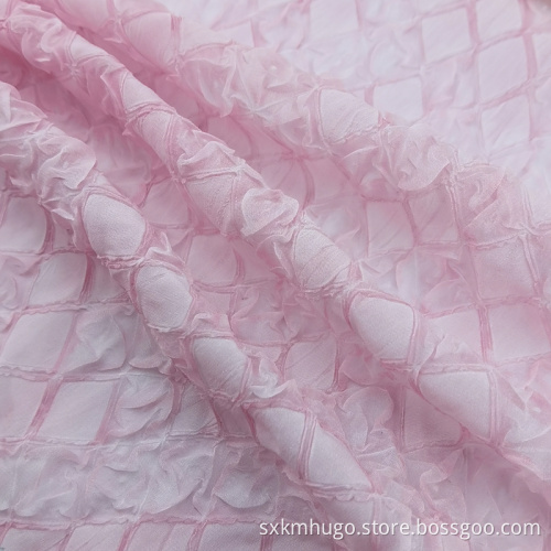 Chiffon crinkle seersucker crepe fabric for dress shirt